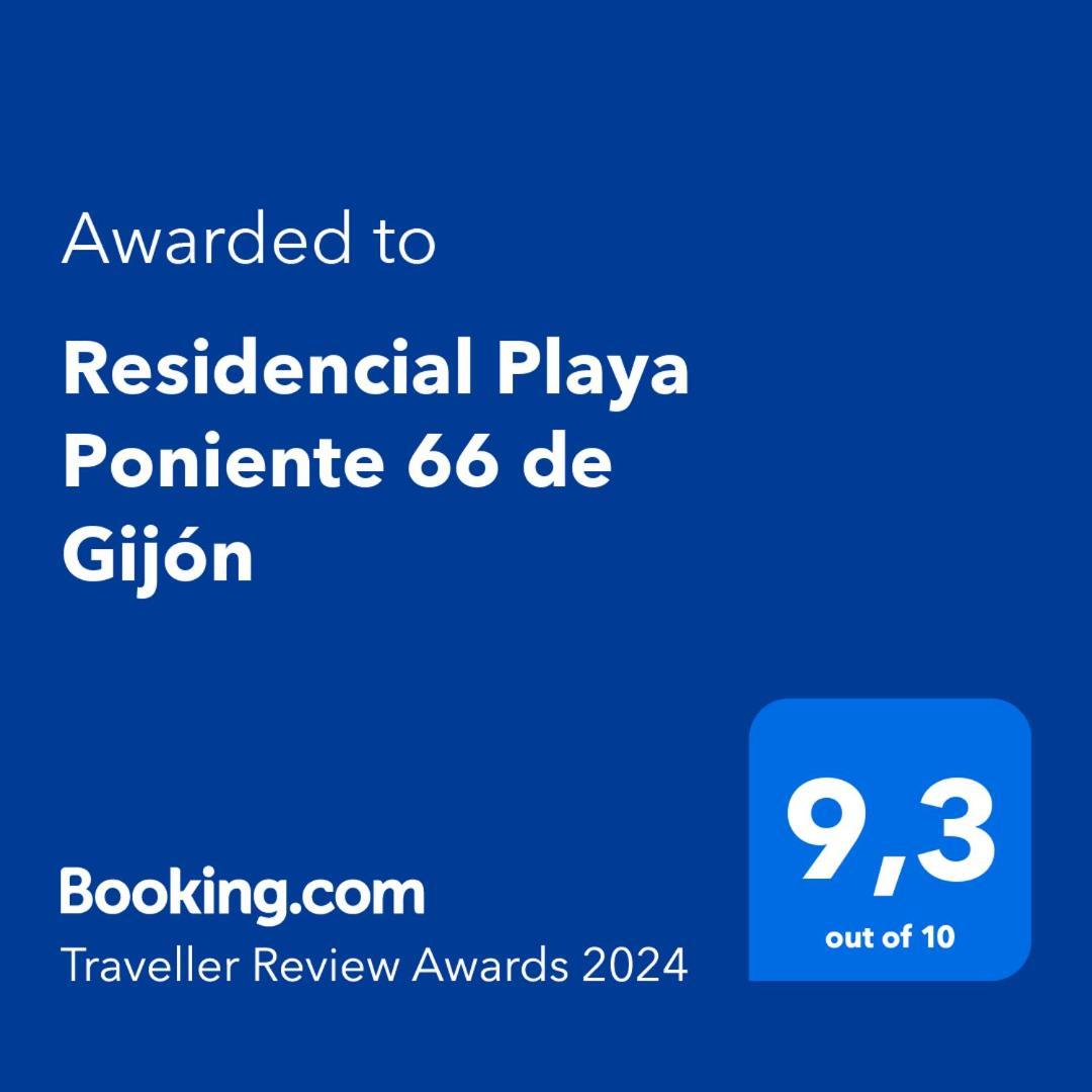 Residencial Playa Poniente 66 De Gijonアパートメント エクステリア 写真